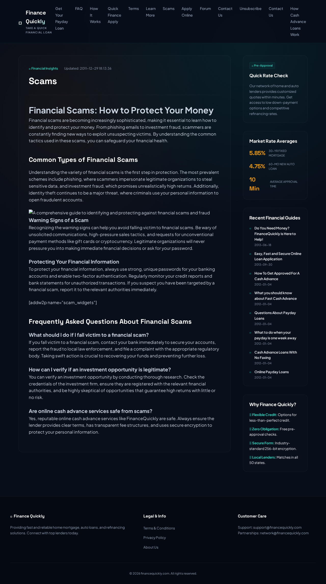 A comprehensive guide to identifying and protecting against financial scams and fraud